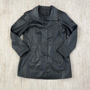 Vintage Avanti Genuine Black Leather Jacket 1X